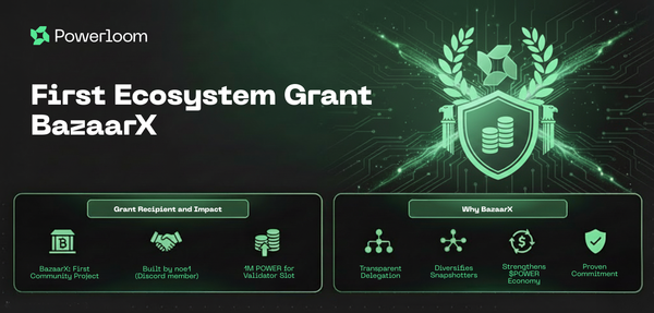Powerloom's First Ecosystem Grant: BazaarX